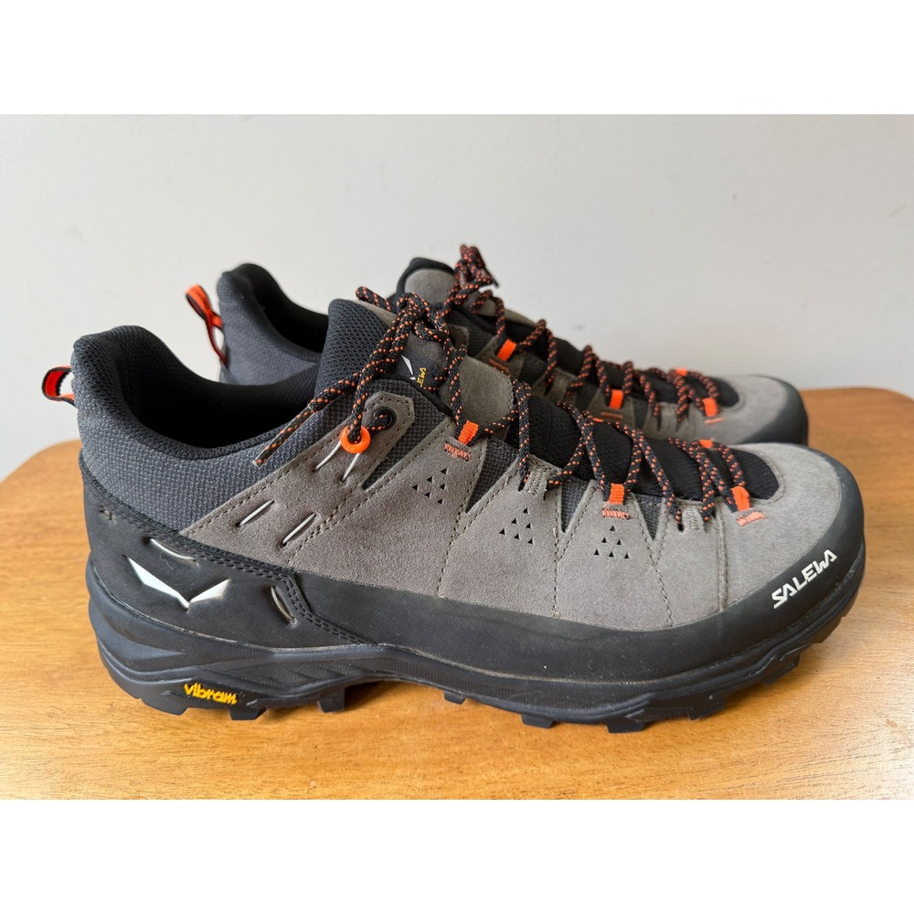 Salewa Men's Alp Trainer 2 GTX Leather Hiking Shoe 13 Bungee Cord Gray Black